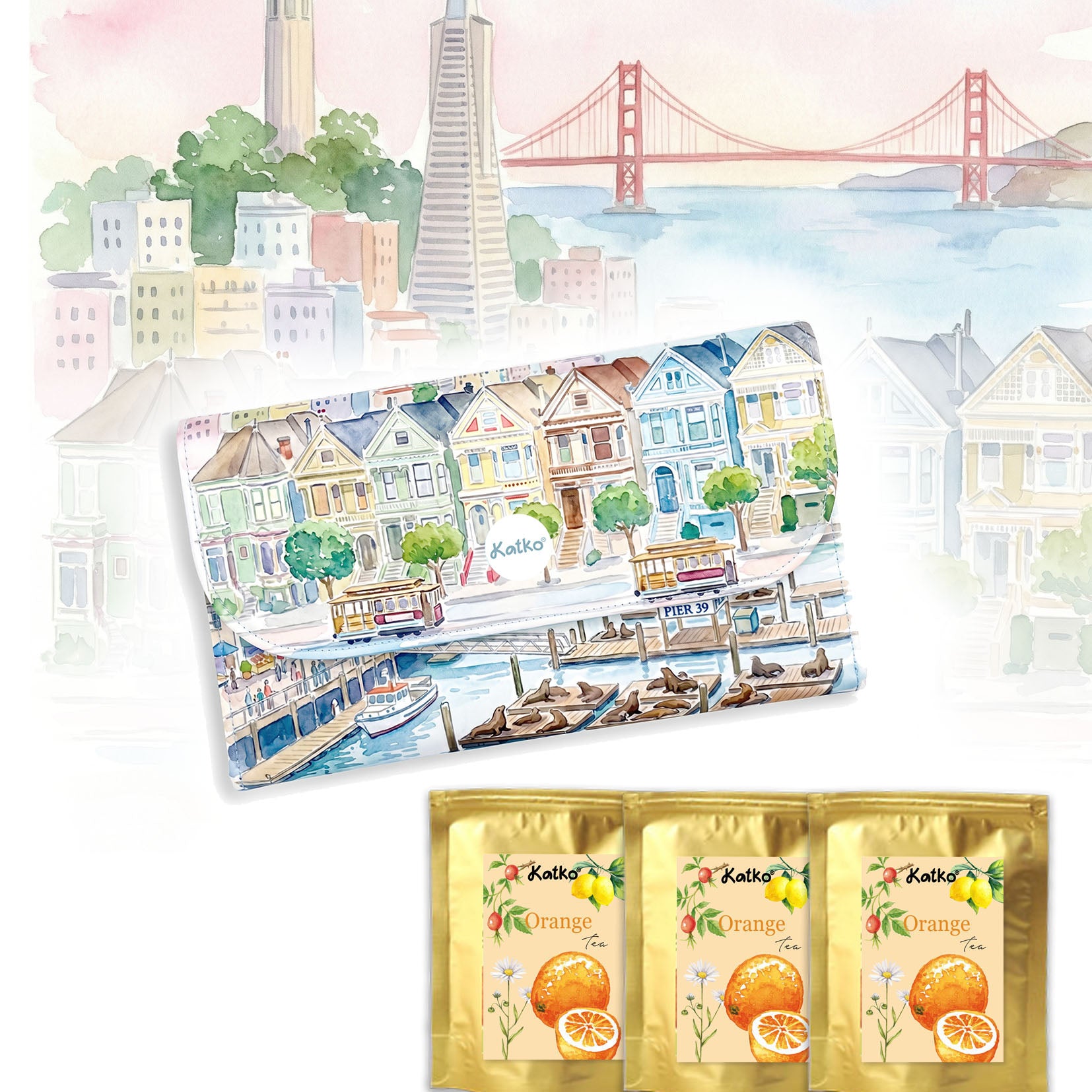 San Francisco Tea Clutch