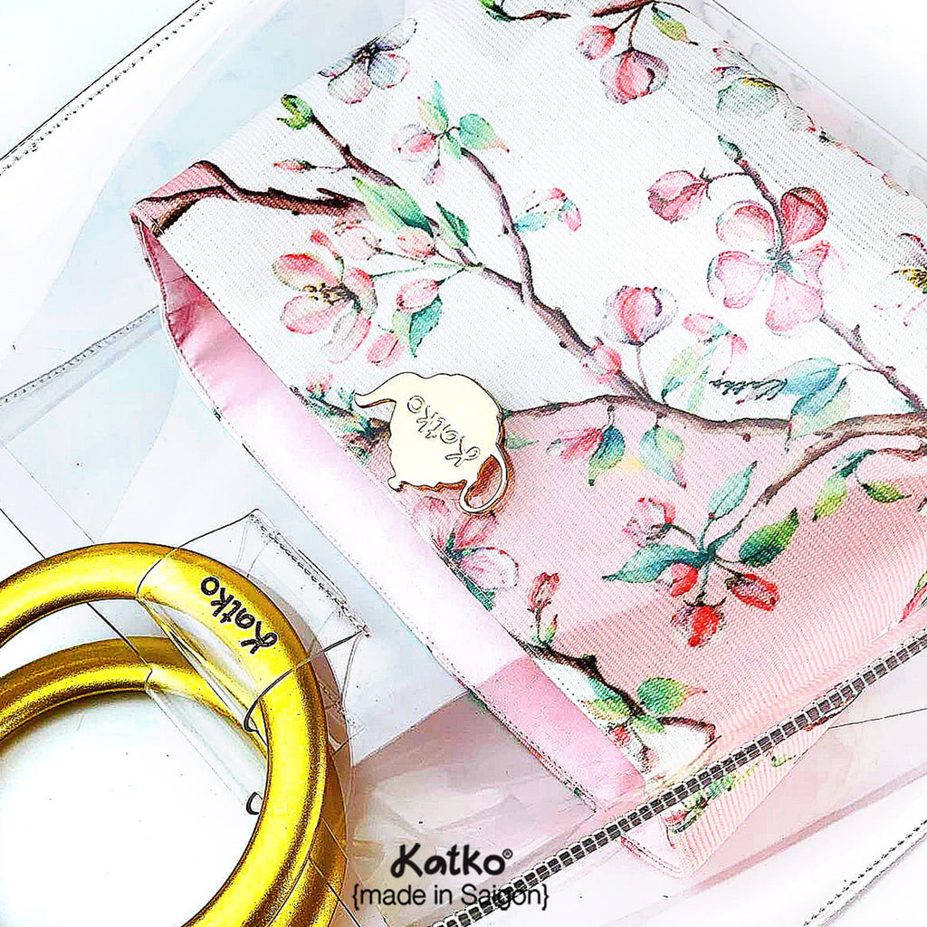 Cherry Blossom Lacquer Bag