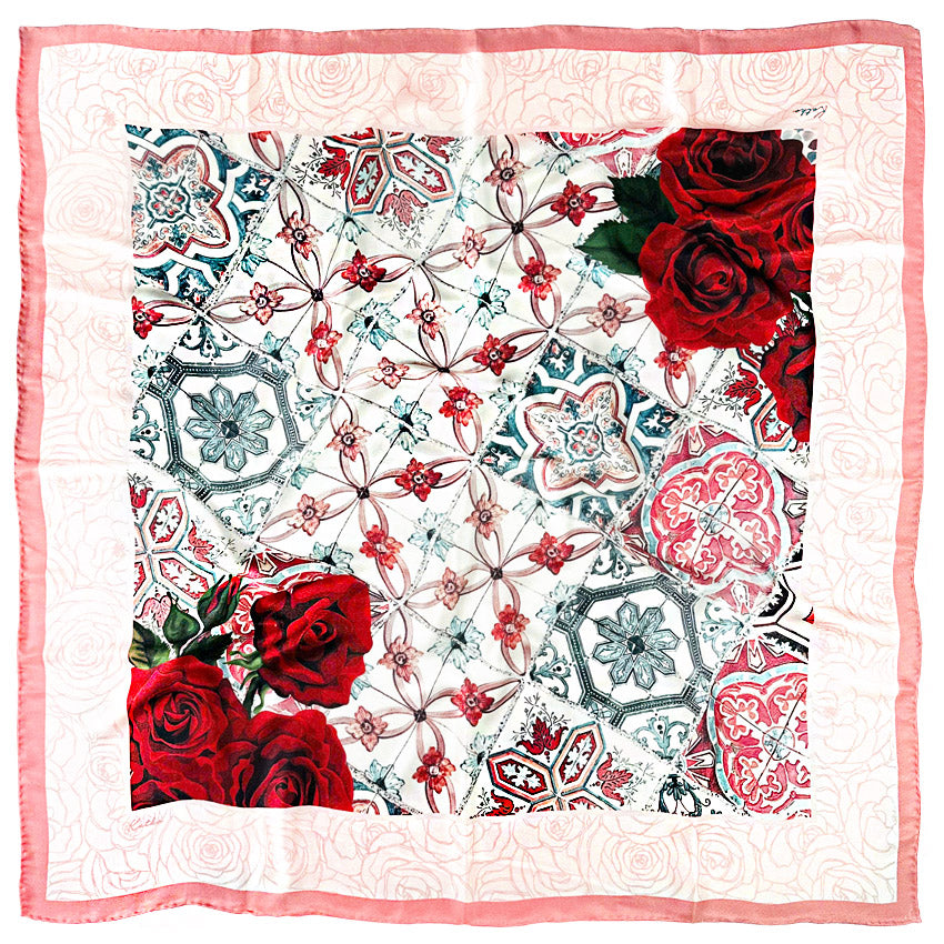 Morocco Silk Scarf 92cm