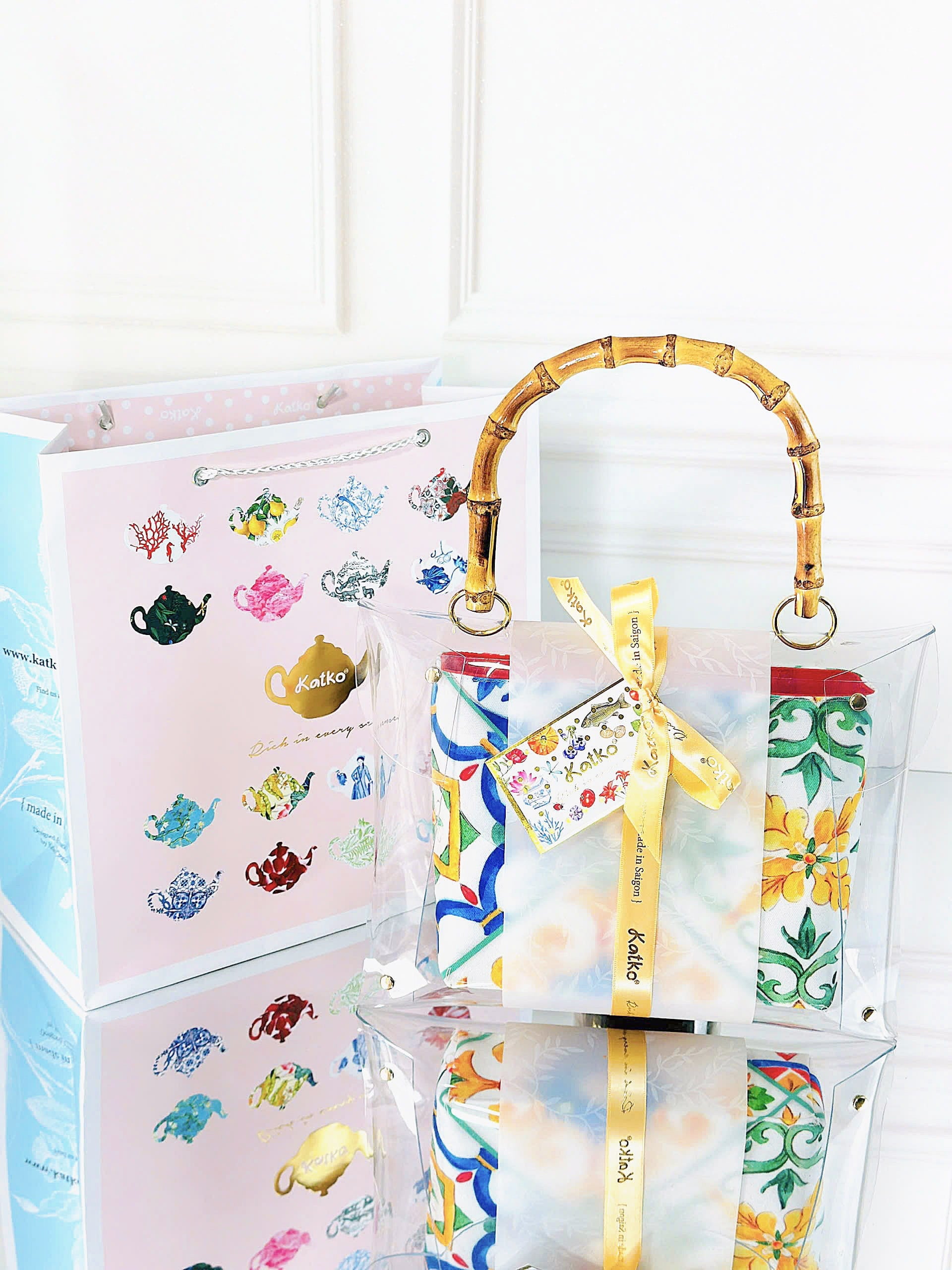 Almond Blossom Bamboo Bag