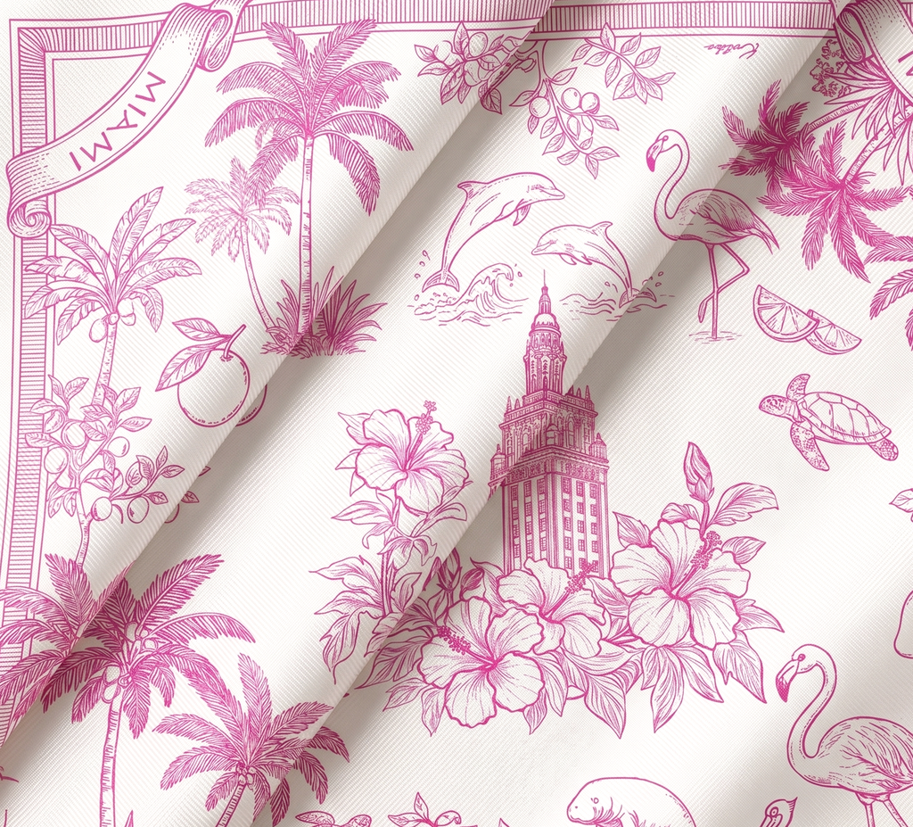 Flamingo Miami Scarf