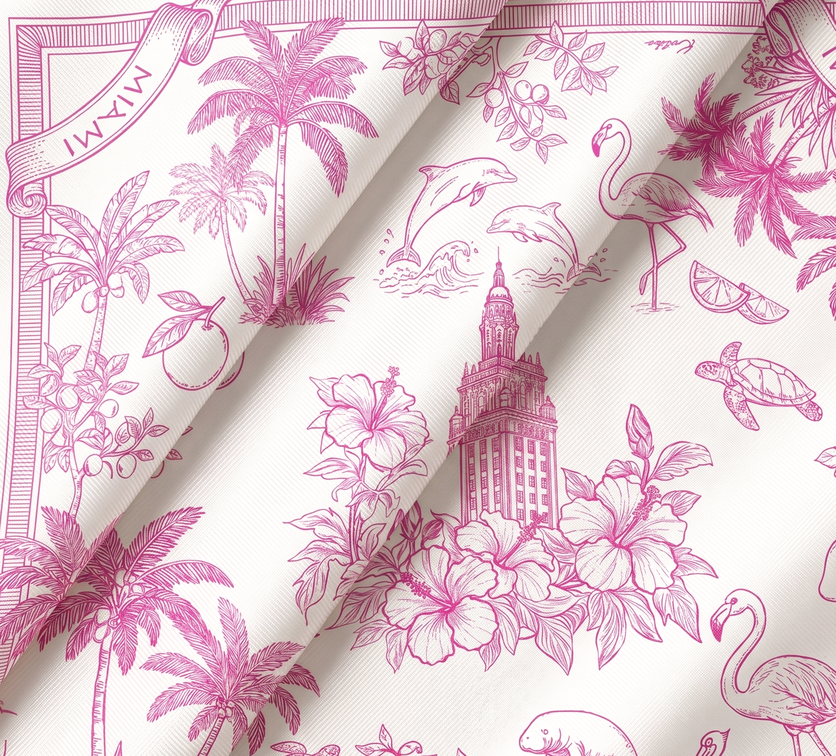 Flamingo Miami Scarf