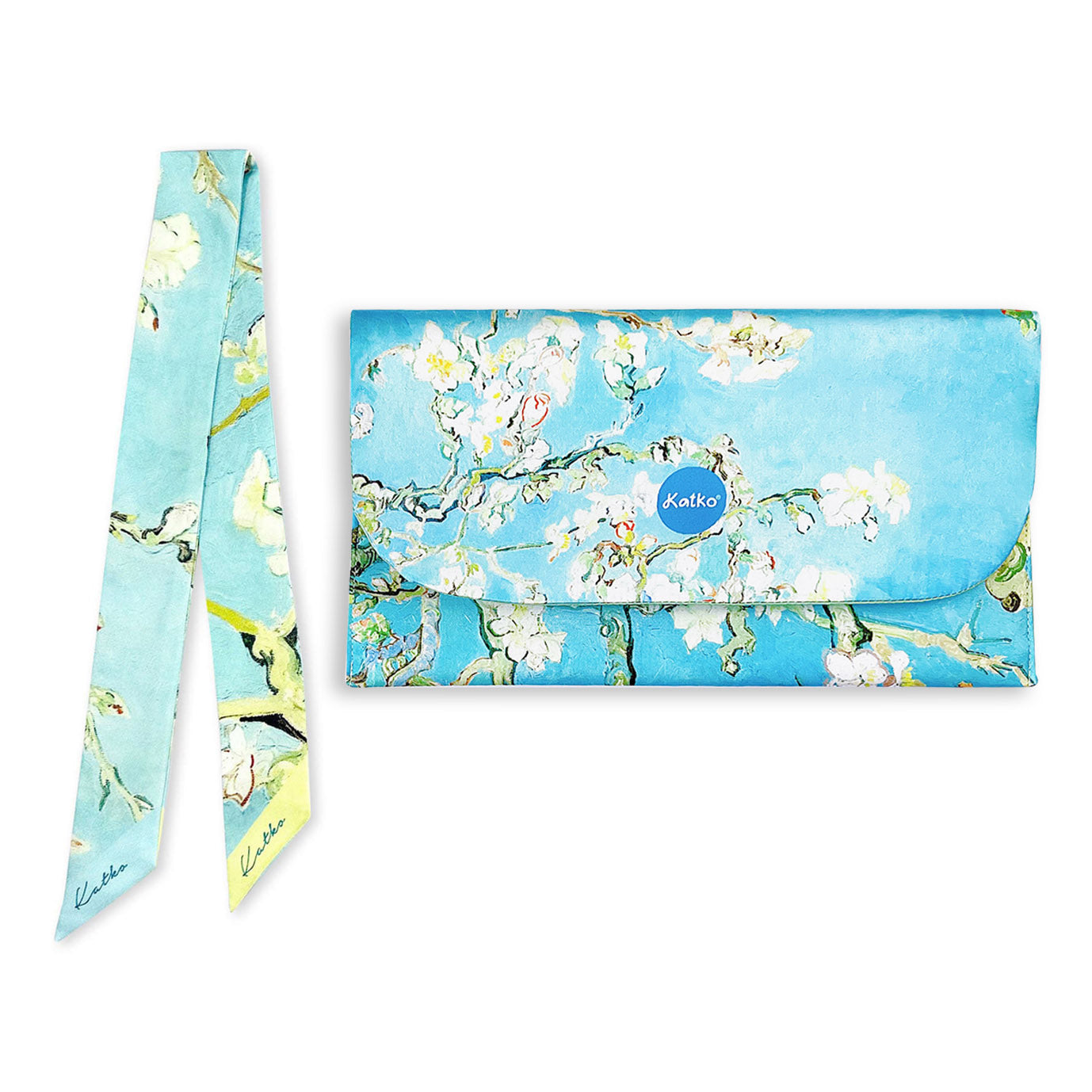 Almond Blossom - tea clutch set